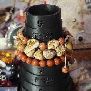 Natural Stone 3x Bracelet Set